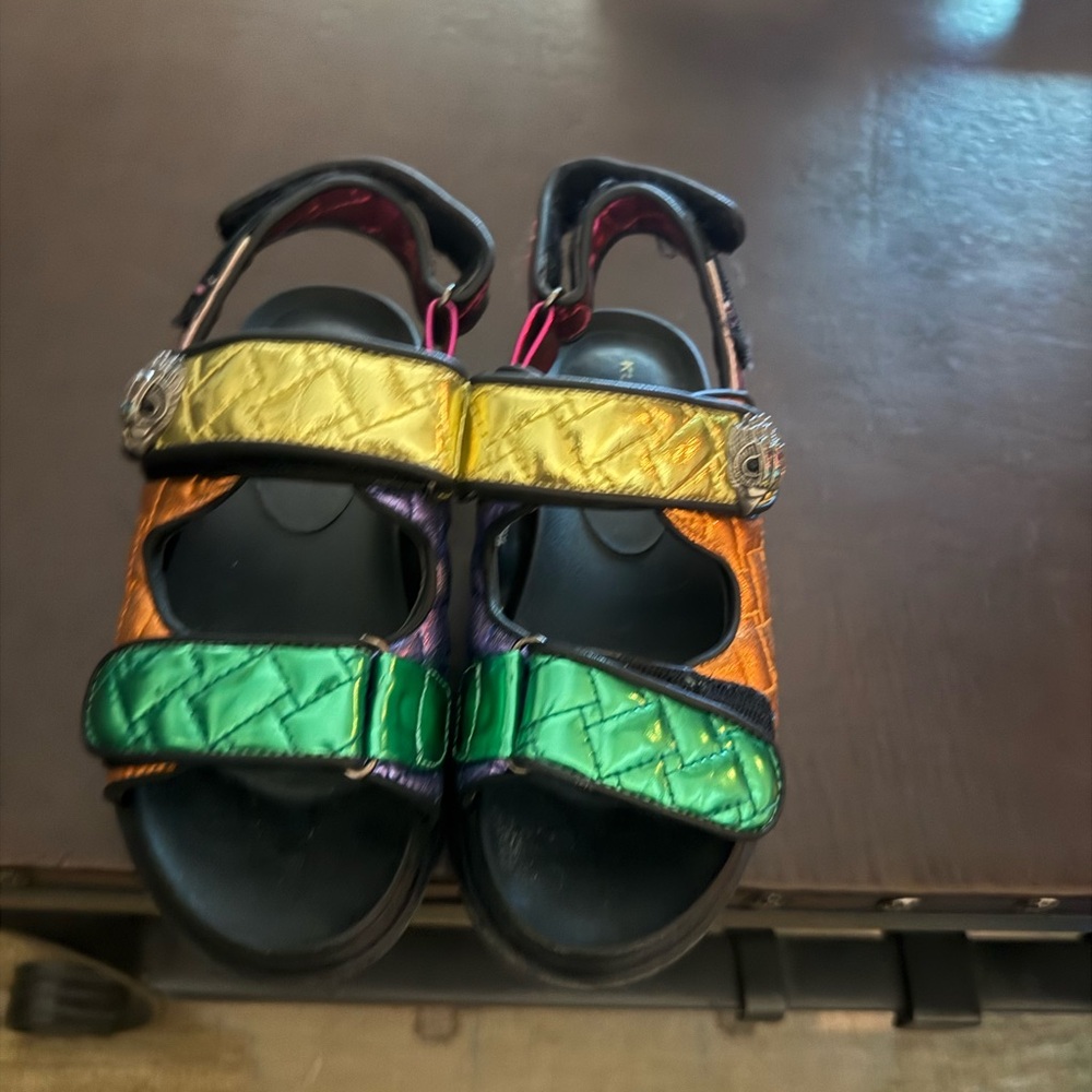 Kurt Geiger Multicolor Quilted Sandals